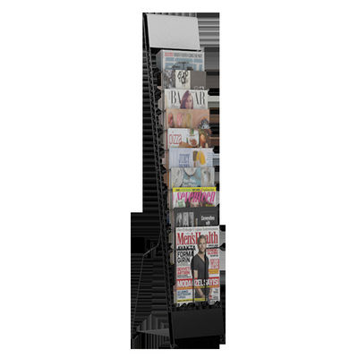 Rak Display Supermarket Majalah Disesuaikan Panjang 250mm Tinggi 1310mm