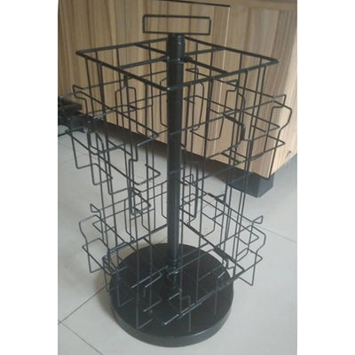 Tinggi Desktop 609mm Lebar Rak Display Berputar 318mm Untuk Kartu
