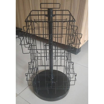 Tinggi Desktop 609mm Lebar Rak Display Berputar 318mm Untuk Kartu