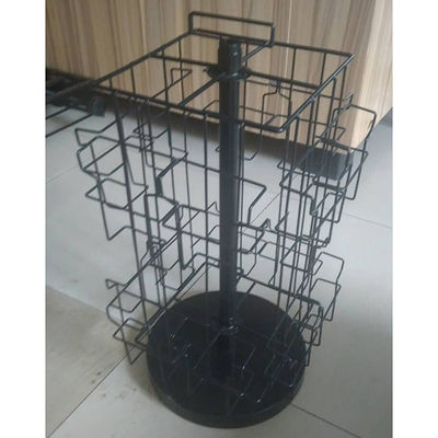 Tinggi Desktop 609mm Lebar Rak Display Berputar 318mm Untuk Kartu