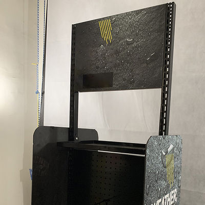 Rak Display Warna Hitam D500mm H2000mm Untuk Penyimpanan