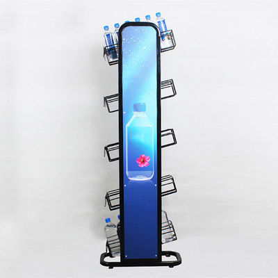 Rak Botol Air Mineral 5 Lantai Dengan Logo Logam 240W * 500L * 1450mmH