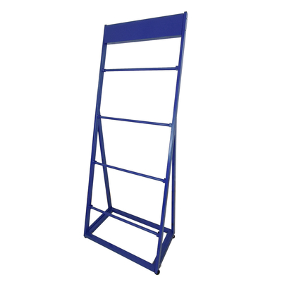 Rak Display Ritel 50kg / Lapisan Baja 4 Tiers Cable Coil Display Rack