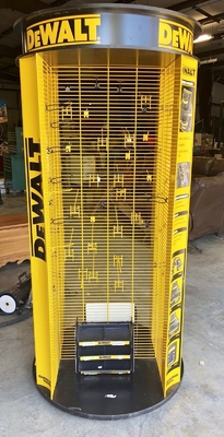 Rak Display Berputar Komersial Pemegang Alat Kait Toko Perangkat Keras