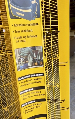 Rak Display Berputar Komersial Pemegang Alat Kait Toko Perangkat Keras