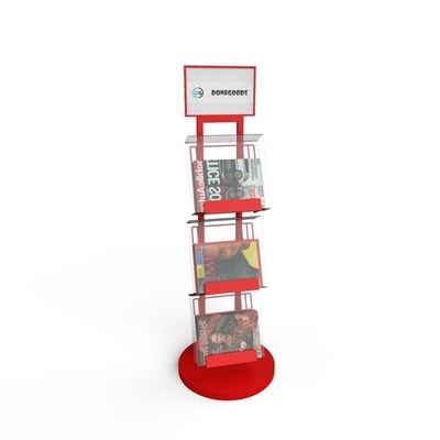 Wire Newspaper Metal Organizer Rak Rak Display Majalah Rak