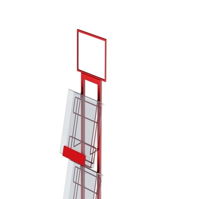 Wire Newspaper Metal Organizer Rak Rak Display Majalah Rak