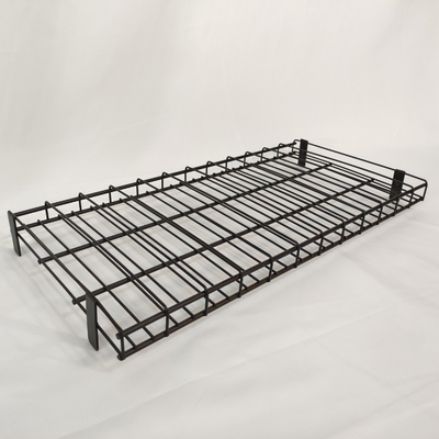 Rak Display Supermarket Hitam Dengan Rak Cat Kuku Papan PVC