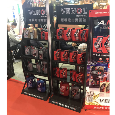 Pemegang Display yang Disesuaikan, rak display oli mesin logam otomatis, Rak display oli mesin mobil one, rak penyimpanan,